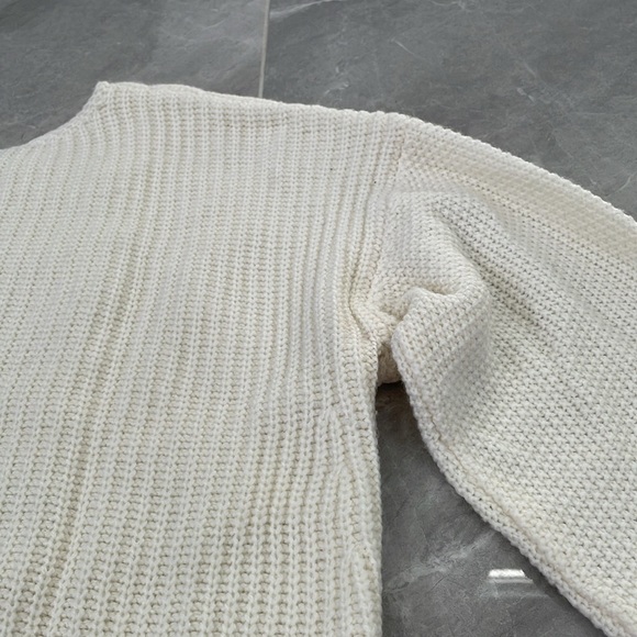 Women's Bar III Knit Zipper High Low Long Sleeve Sweater Large - Picture 11 of 13